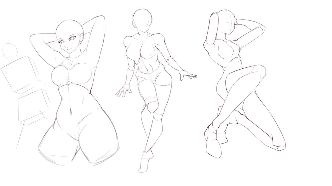 Unfinished anatomy character study